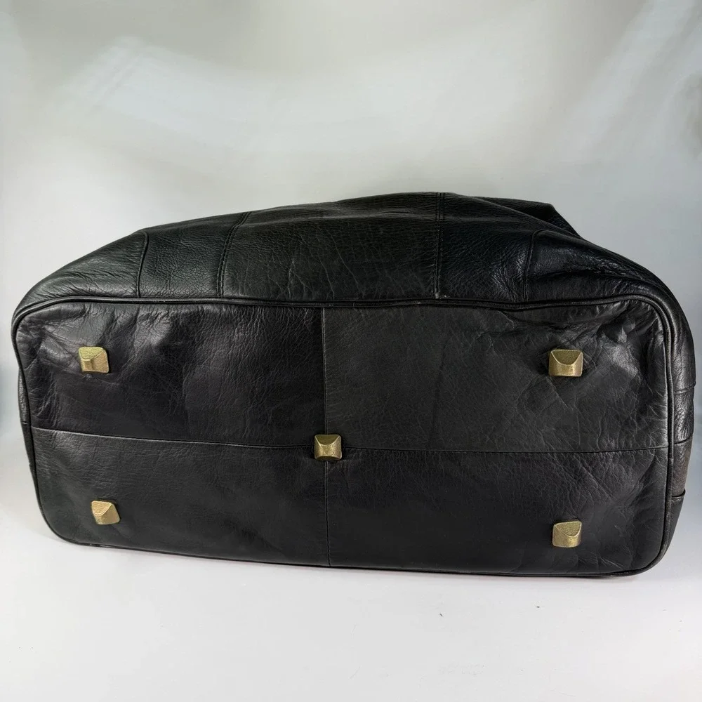 Vintage Orvis Leather Duffle Bag Weekender Crossbody Doctor Travel Carry On RARE